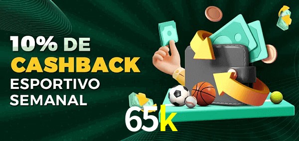 10% de bônus de cashback na 65k